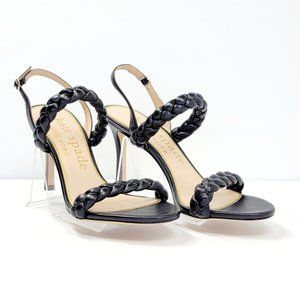 Kate Spade Black Braided Heels
